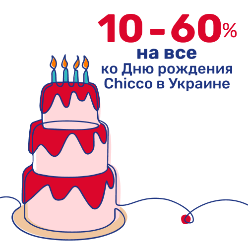 До -60% на все ко Дню рождения Chicco в Украине