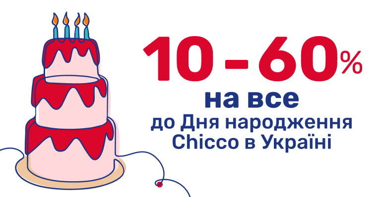 До -60% на все до Дня народження Chicco в Україні