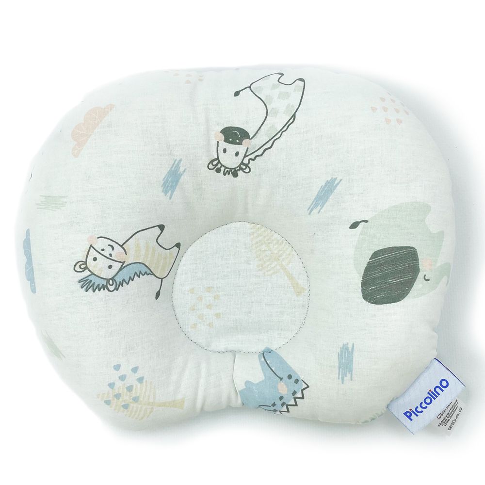 Ортопедична подушка Piccolino "Animal world" для новорожденных, 20х23 см, арт. 111805.02, колір Мятный