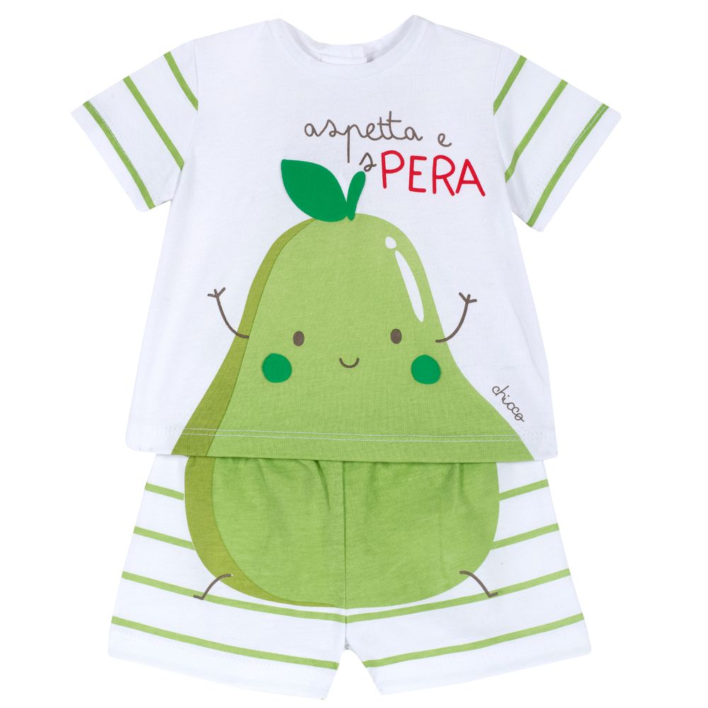 Костюм Pear: футболка и шорты, арт. 090.76381.051, цвет Светло-зеленый