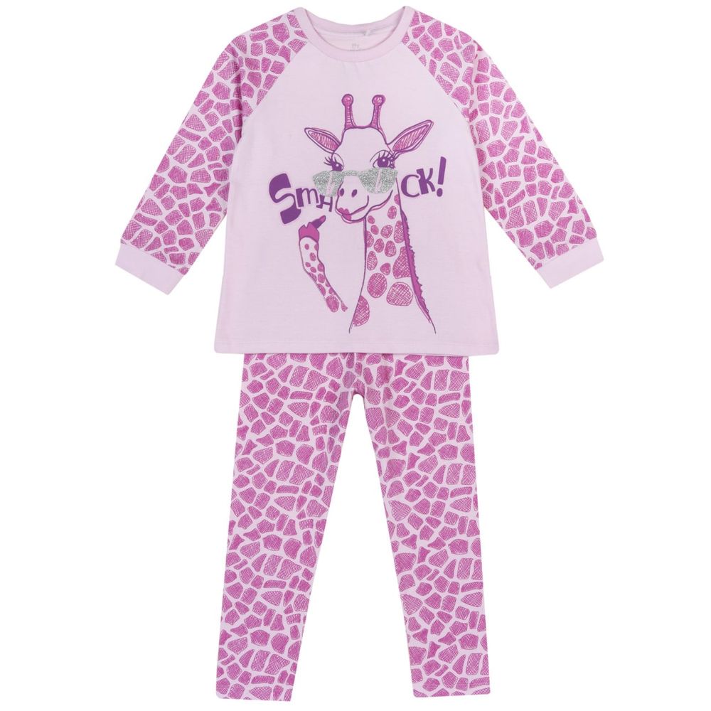 Пижама Glamorous giraffe, арт. 090.31351.016, цвет Розовый