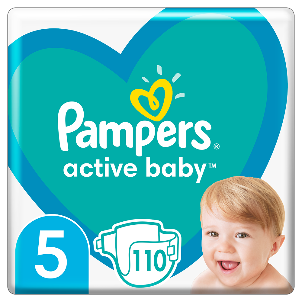 Подгузники Pampers Active Baby, размер 5, 11-16 кг, 110 шт, арт. 8001090951779