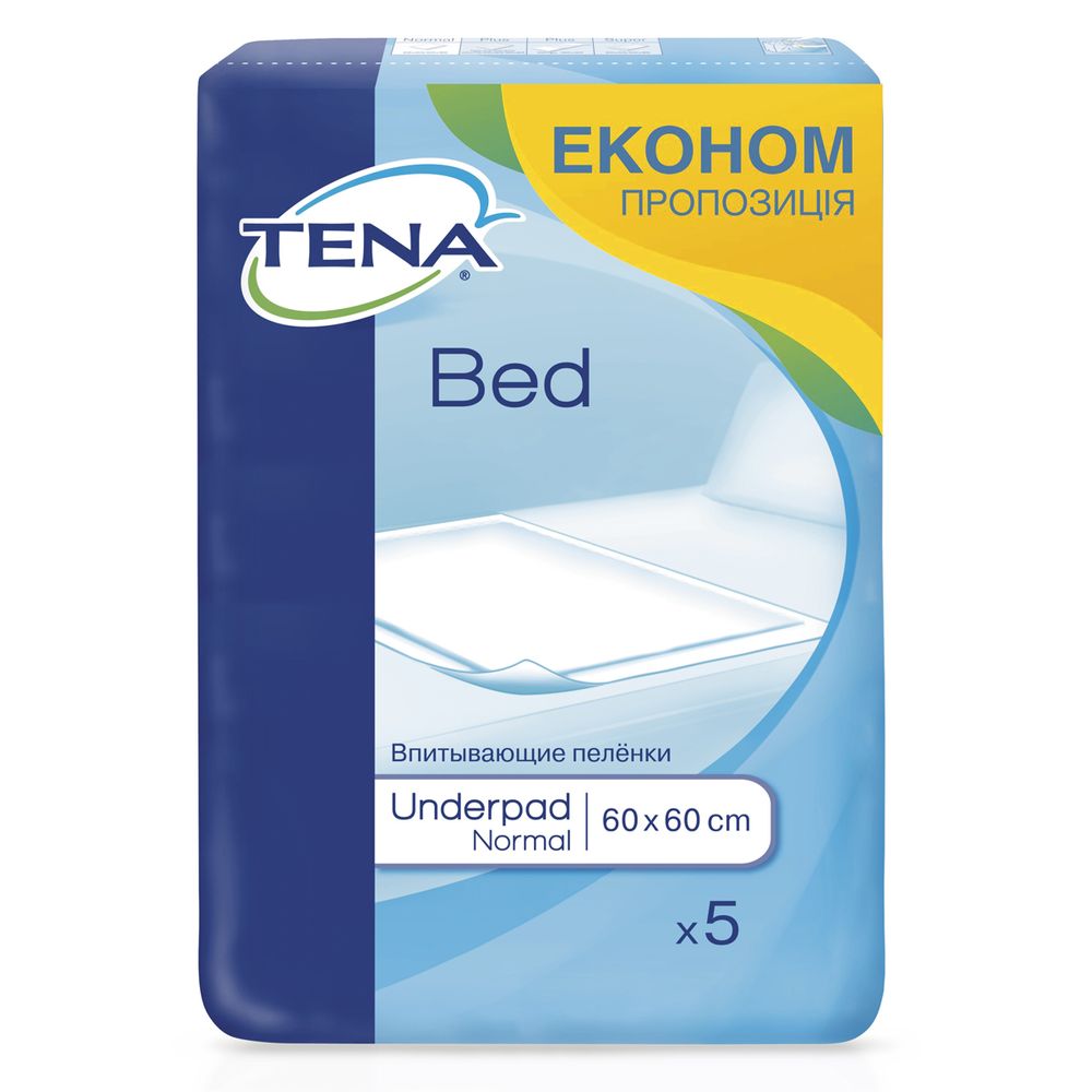 Пелюшки одноразові Tena Bed Normal 60х60см, 5 шт, арт. 770056-04