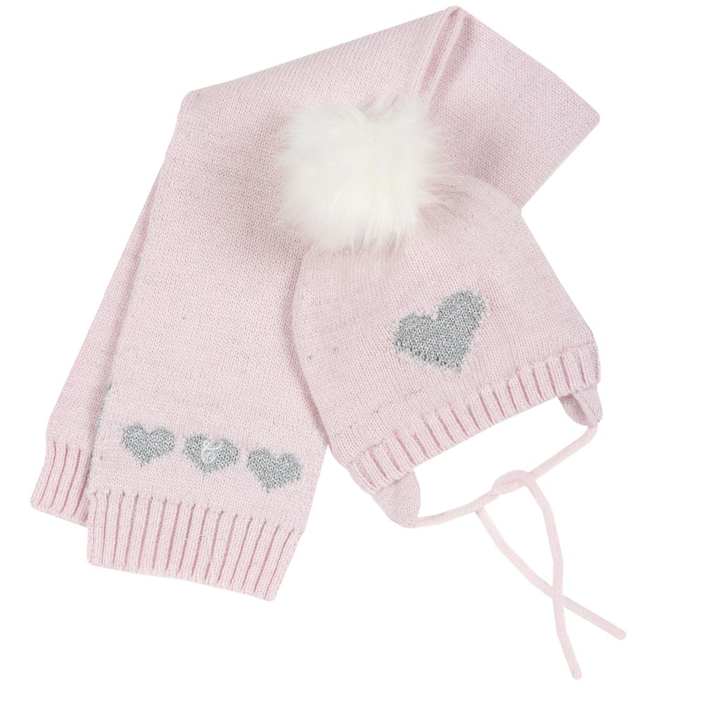 Комплект Little fairy: шапка и шарф , арт. 090.04224.010, цвет Розовый