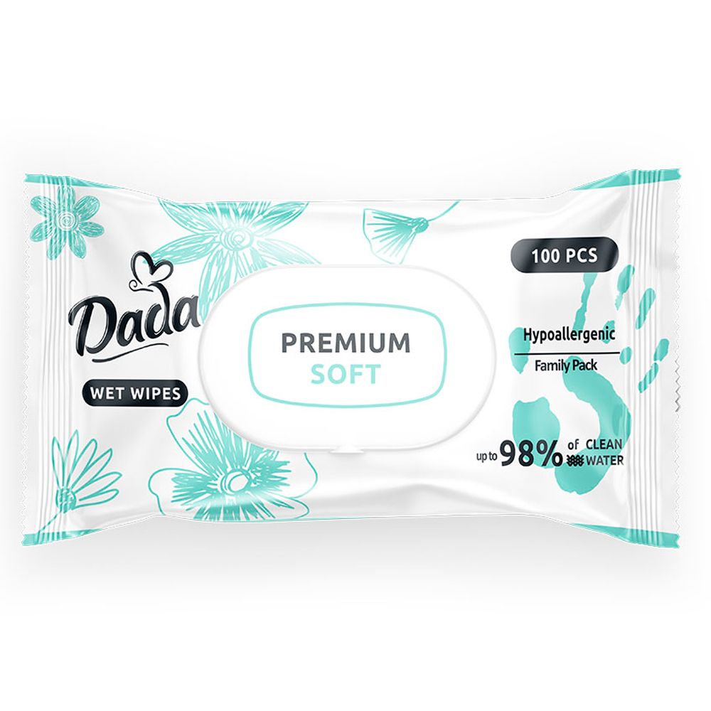 Вологі серветки Dada Premium Soft, 100 шт., арт. 4823071659757