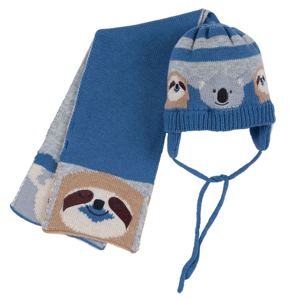 Комплект William: шапка и шарф, арт. 090.04926.085, цвет Голубой