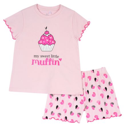 Пижама Sweet Muffin, арт. 090.35425.011, цвет Розовый