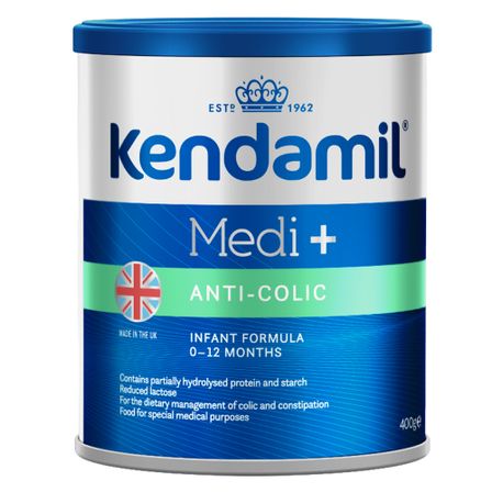 Сухая молочная антиколиковая смесь Kendamil Medi+, 0-12 мес., 400 г, арт. 77000223