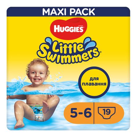 Підгузки-трусики для плавання Huggies Little Swimmers, розмір 5-6, 12-18 кг, 19 шт, арт. 5029053538433