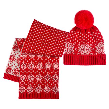 Комплект Red: шапка та шарф, арт. 090.04982.075, колір Красный