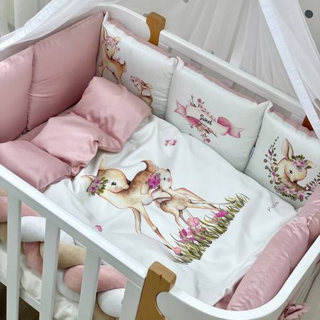 Сатиновое постельное белье Piccolino "Sweet dream", розовый, арт. 111779.01, цвет Розовый