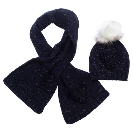Комплект Stella: шапка и шарф, арт. 090.04553.088, цвет Синий