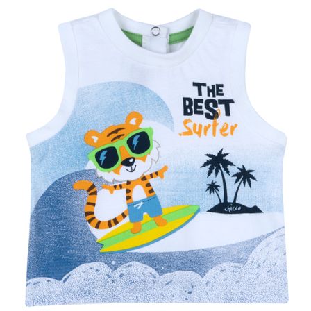 Майка Beach tiger, арт. 090.67576.033, колір Голубой