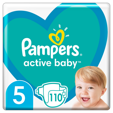 Підгузки Pampers Active Baby, розмір 5, 11-16 кг, 110 шт, арт. 8001090951779