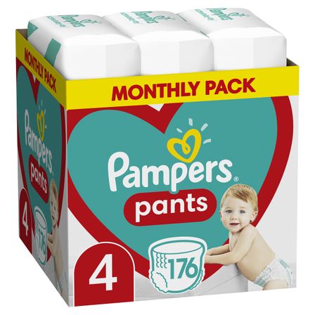 Подгузники-трусики Pampers Pants, размер 4, 9-15 кг, 176 шт, арт. 8006540068557