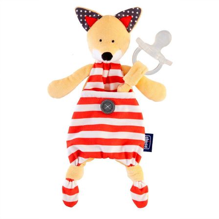 Іграшка з кліпсою для пустушки Fox, арт. 08013.10, колір Красный