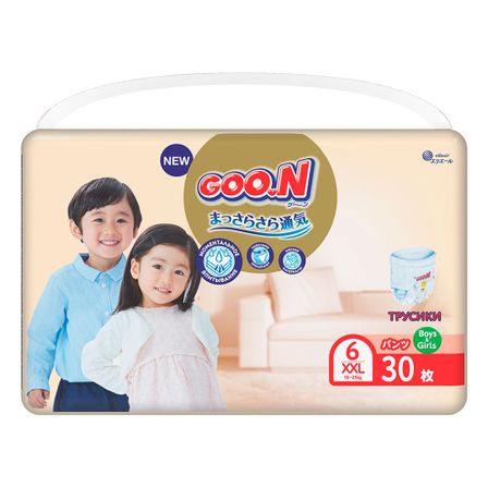 Подгузники-трусики Goo.N Premium Soft, размер 2XL, 15-25 кг, 30 шт., арт. 863230