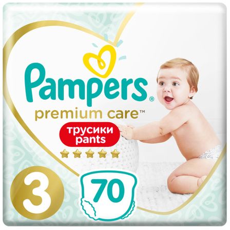 Подгузники-трусики Pampers Premium Care, размер 3, 6-11 кг, 70 шт, арт. 8001090759955