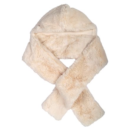 Шапка-шарф для девочки, арт. 090.04097, цвет Белый