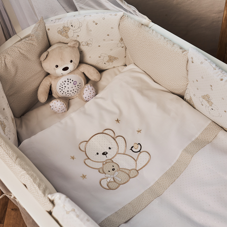 Комплект постельного белья Piccolino "My Teddy Bear", 6 предметов, арт. k.1508, цвет Бежевый