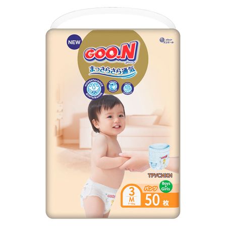 Підгузки-трусики Goo.N Premium Soft, розмір M, 7-12 кг, 50 шт., арт. 863227
