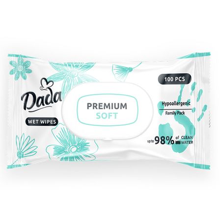 Влажные салфетки Dada Premium Soft, 100 шт., арт. 4823071659757