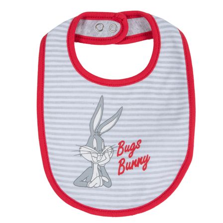 Слюнявчик Bugs Bunny, арт. 090.32491.091, цвет Серый