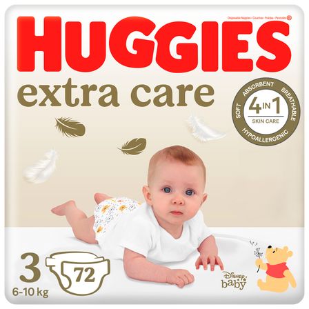 Підгузки Huggies Extra Care, розмір 3, 6-10 кг, 72 шт., арт. 502905357809
