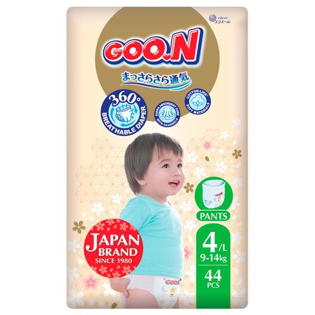 Подгузники-трусики Goo.N Premium Soft, размер 4/L, 9-14 кг, 44 шт., арт. F1010101-157
