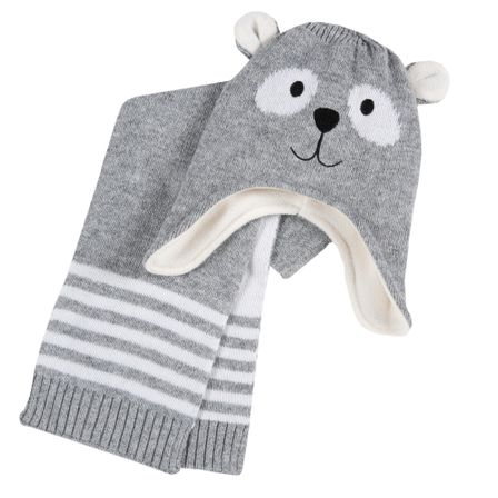 Комплект Little koala: шапка та шарф, арт. 090.04721.091, колір Серый