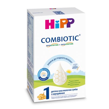 Cуха молочна суміш HiPP Combiotic 1, з народження, 300 г, арт. 1031083