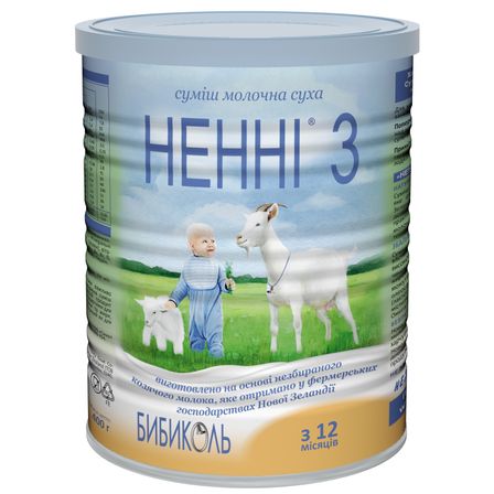 Суха молочна суміш Ненні 3 на козячому молоці, з 12 міс., 400 г, арт. 1029016