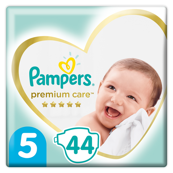 Підгузки Pampers Premium Care, розмір 5, 11-16 кг, 44 шт, арт. 4015400278870