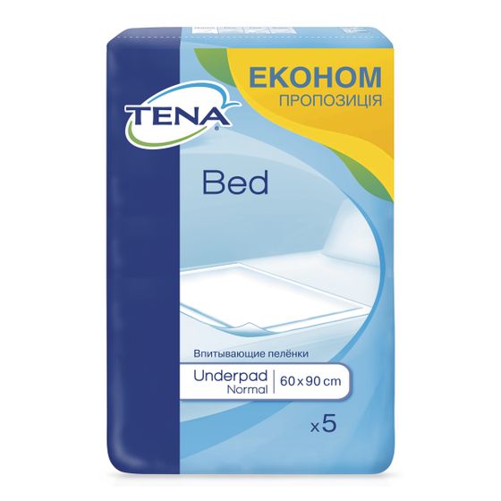 Пелюшки одноразові Tena Bed Normal 60х90см, 5 шт, арт. 770057-04