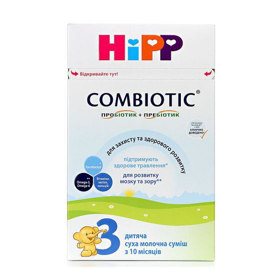 Cухая молочная смесь HiPP Combiotic 3, з 12 мес., 500 г, арт. 1031089