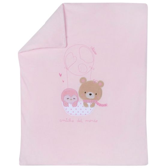 Плед Amigos bear, арт. 090.05182.011, колір Розовый
