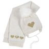 Комплект Happy princess: шапка и шарф , арт. 090.04224.030, цвет Белый