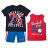 Костюм Basetball: футболка, майка и шорты, арт. 090.76519.088, цвет Красный с синим