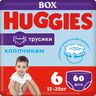 Подгузники-трусики Huggies Pants для мальчика, размер 6, 15-25 кг, 60 шт., арт. 5029053564142