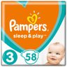 Підгузки Pampers Sleep & Play, розмір 3, 6-10 кг, 58 шт, арт. 4015400224211