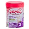 Органічна суха молочна суміш Babybio Optima 3 з коров'ячого молока, з 10 міс. до 3 років, 800 г, арт. 58033