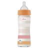 Пляшечка скло Well-Being Colors, 240мл, соска силікон, 0м+, арт. 28721.00, колір Розовый