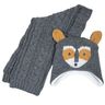 Комплект Fox: шапка и шарф, арт. 090.04540.095, цвет Серый