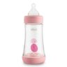 Бутылочка пластик PERFECT 5, 240мл, 2м+, арт. 20223, цвет Розовый