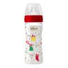 Бутылочка пластик Well-Being Christmas, 250мл, соска силикон, 2м+, арт. 55622.00, цвет Красный