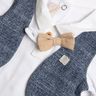Костюм Sebastiano: рубашка и ползунки, арт. 090.75770.038, цвет Синий (фото3)